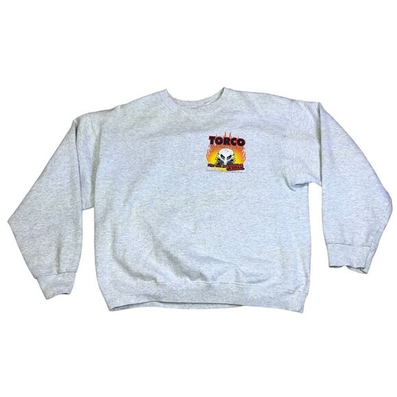 2006 Torco Racing Sweatshirt Sz XL Grey Double Sided Grpahic Pullobver Crewneck - Picture 3 of 10